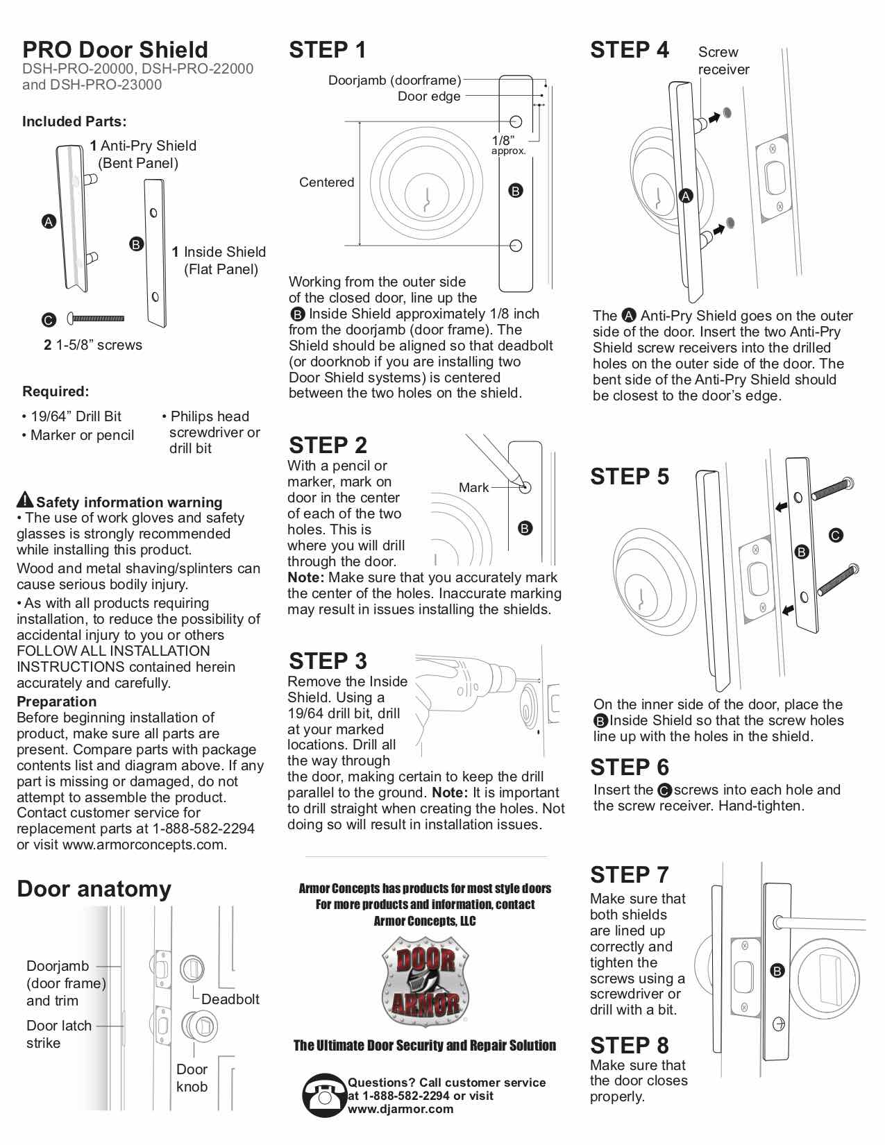 Door Armor PRO Door Shield Instructions